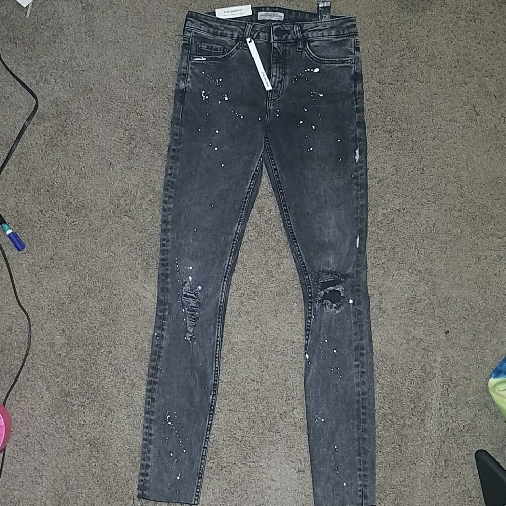 Zara Jeans Snow Splash